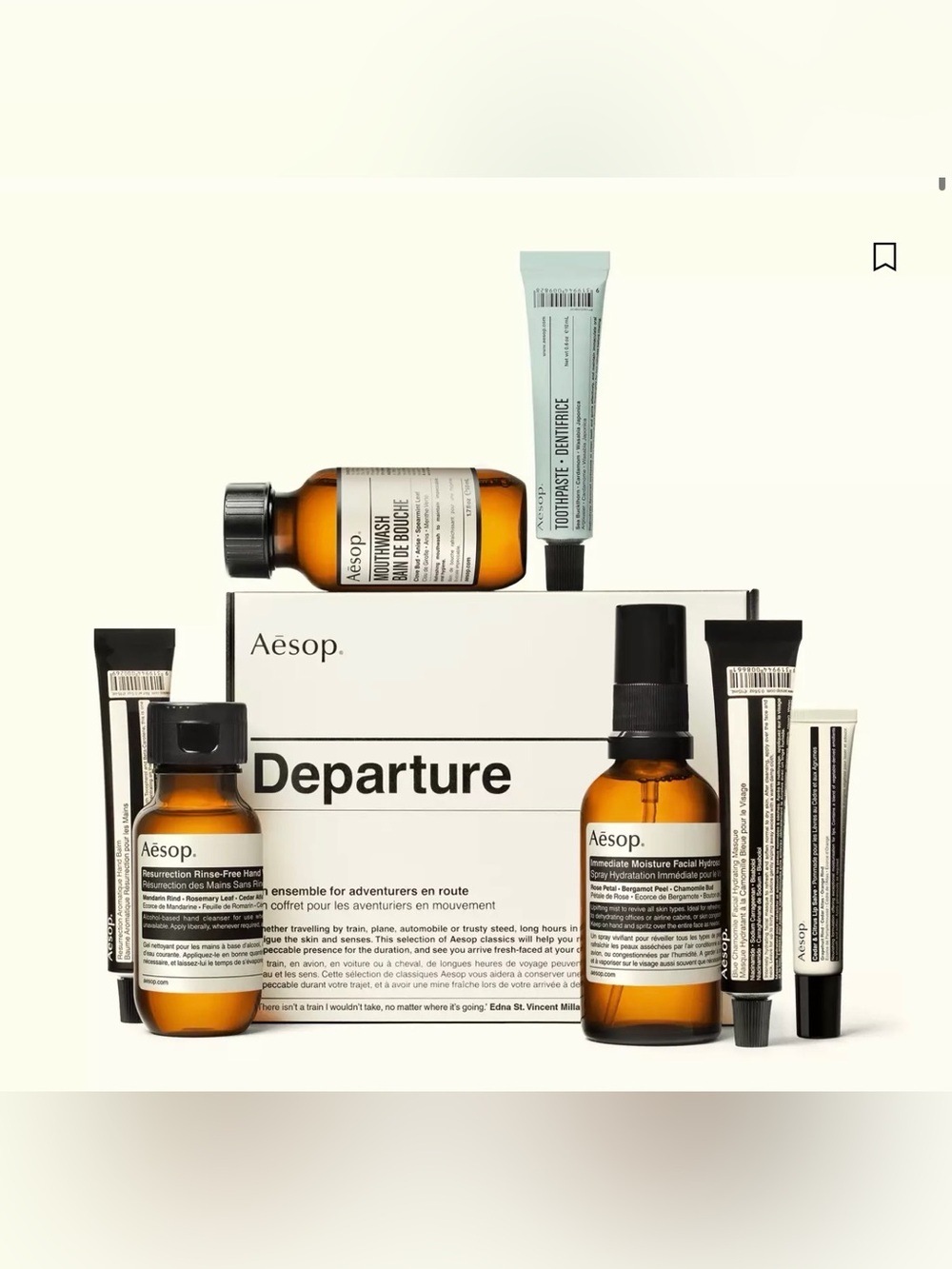 Aesop Departure Travel Skincare Set